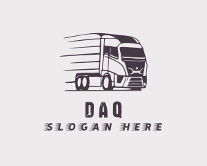 Shipment - Trailer Truck Logistics logo design