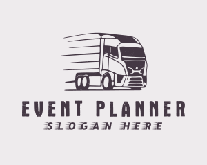 Shipment - Trailer Truck Logistics logo design