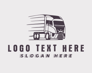 Shipping - Trailer Truck Logistics logo design