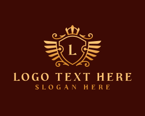 Deluxe - Royal Crown Wings logo design