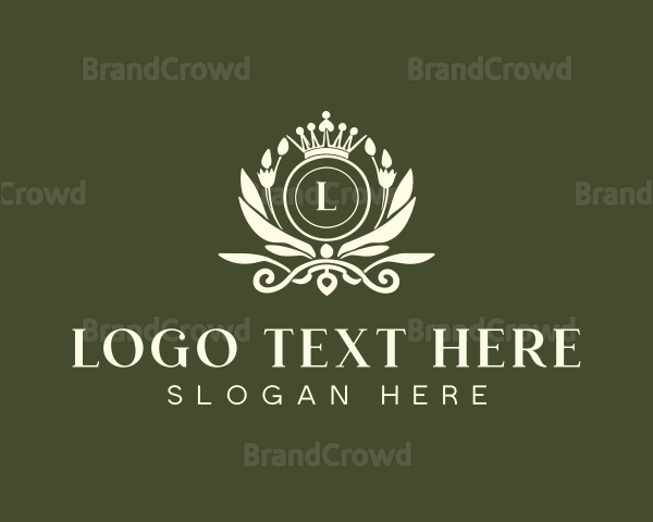 Floral Royal Crown Logo