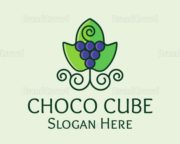 Organic Grape Wine Logo