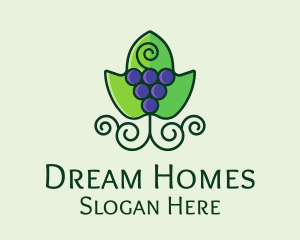 Wine Store - Organic Grape Wine logo design