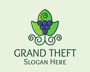 Restaurant - Organic Grape Wine logo design