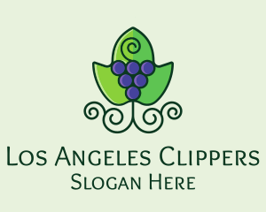 Liquor - Organic Grape Wine logo design