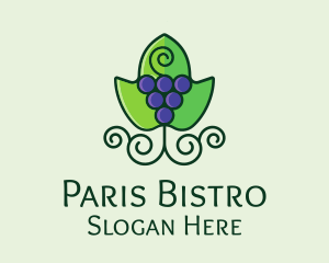 Organic Grape Wine  logo design