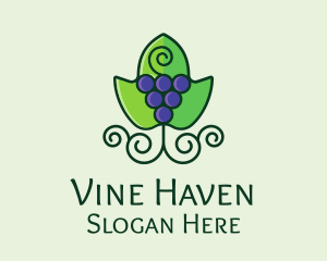 Organic Grape Wine  logo design