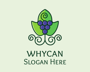 Liquor Bar - Organic Grape Wine logo design
