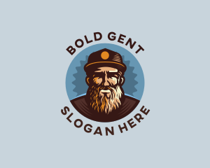 Old Man Cartoon  logo design