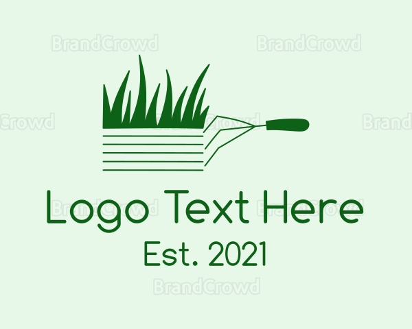 Green Garden Rake Logo