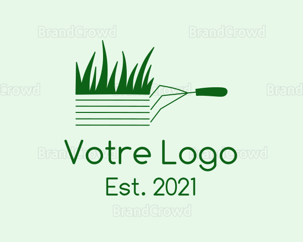 Green Garden Rake Logo