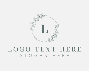 Natural Organic Letter  Logo