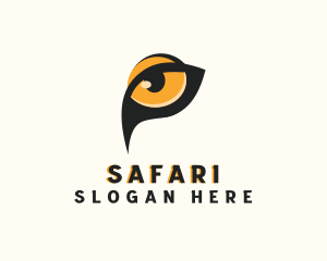 Safari Lion Eye logo design