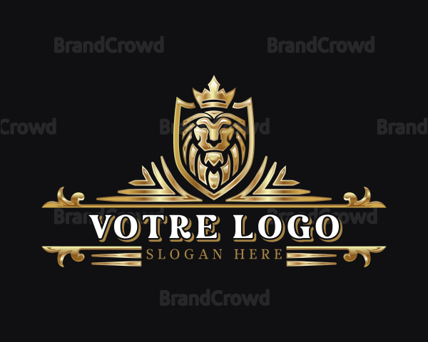 Lion Head Monarchy Logo