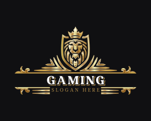 Hunter - Lion Head Monarchy logo design