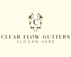 Natural Flower Garden  logo design