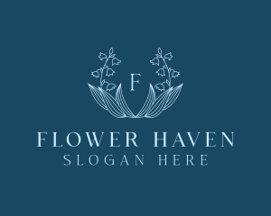 Bluebell Flower Spa logo design