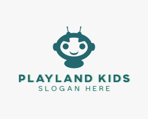 Robot Toddler Antenna  logo design