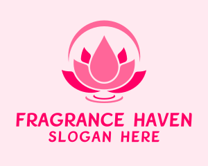 Pink Flower Spa  logo design