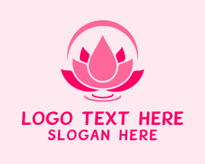 Pink - Pink Flower Spa logo design