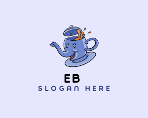 Coffee - Elephant Tea Beverage logo design