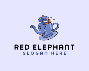 Elephant Tea Beverage  logo design