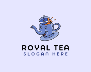 Elephant Tea Beverage  logo design