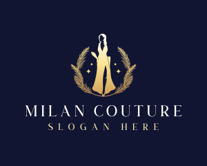 Luxury Elegant Gown logo design