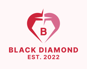 Diamond Heart Jewelry  logo design