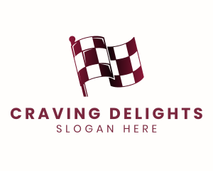 Automotive Racing Flag logo design