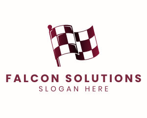 Automotive Racing Flag logo design