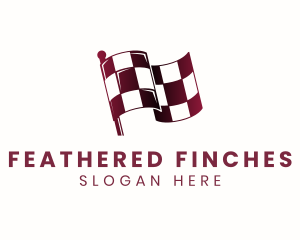 Automotive Racing Flag logo design