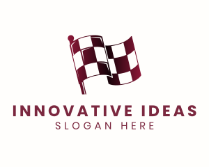 Automotive Racing Flag logo design