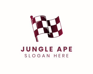 Automotive Racing Flag logo design