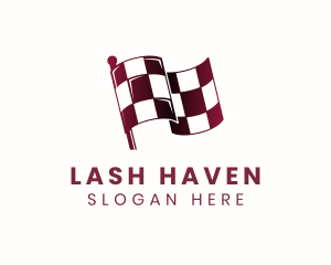 Automotive Racing Flag logo design