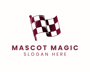 Automotive Racing Flag logo design