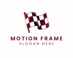 Automotive Racing Flag logo design