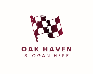 Automotive Racing Flag logo design