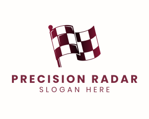 Automotive Racing Flag logo design