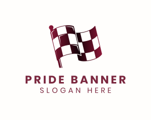 Automotive Racing Flag logo design