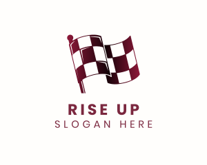 Automotive Racing Flag logo design