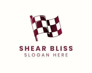 Automotive Racing Flag logo design