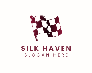 Automotive Racing Flag logo design