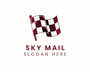 Automotive Racing Flag logo design