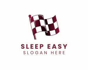 Automotive Racing Flag logo design