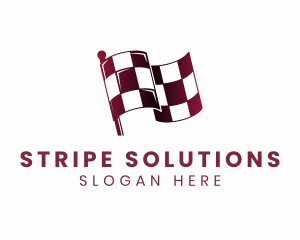 Automotive Racing Flag logo design