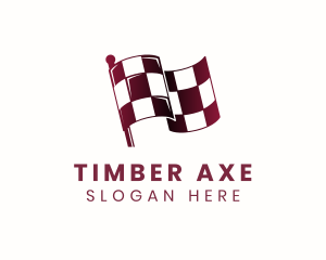 Automotive Racing Flag logo design