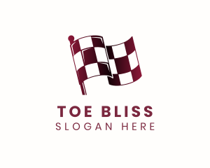 Automotive Racing Flag logo design