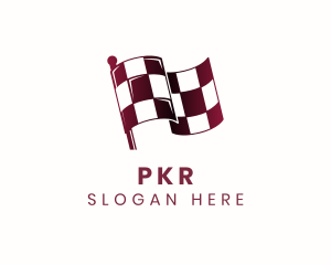 Automotive Racing Flag logo design