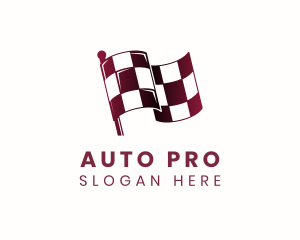 Automotive - Automotive Racing Flag logo design